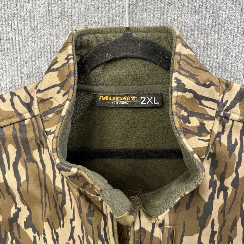 NWT Muddy Mossy Oak TRX Softshell Hunting Vest Size 2XL Bottomland Camo